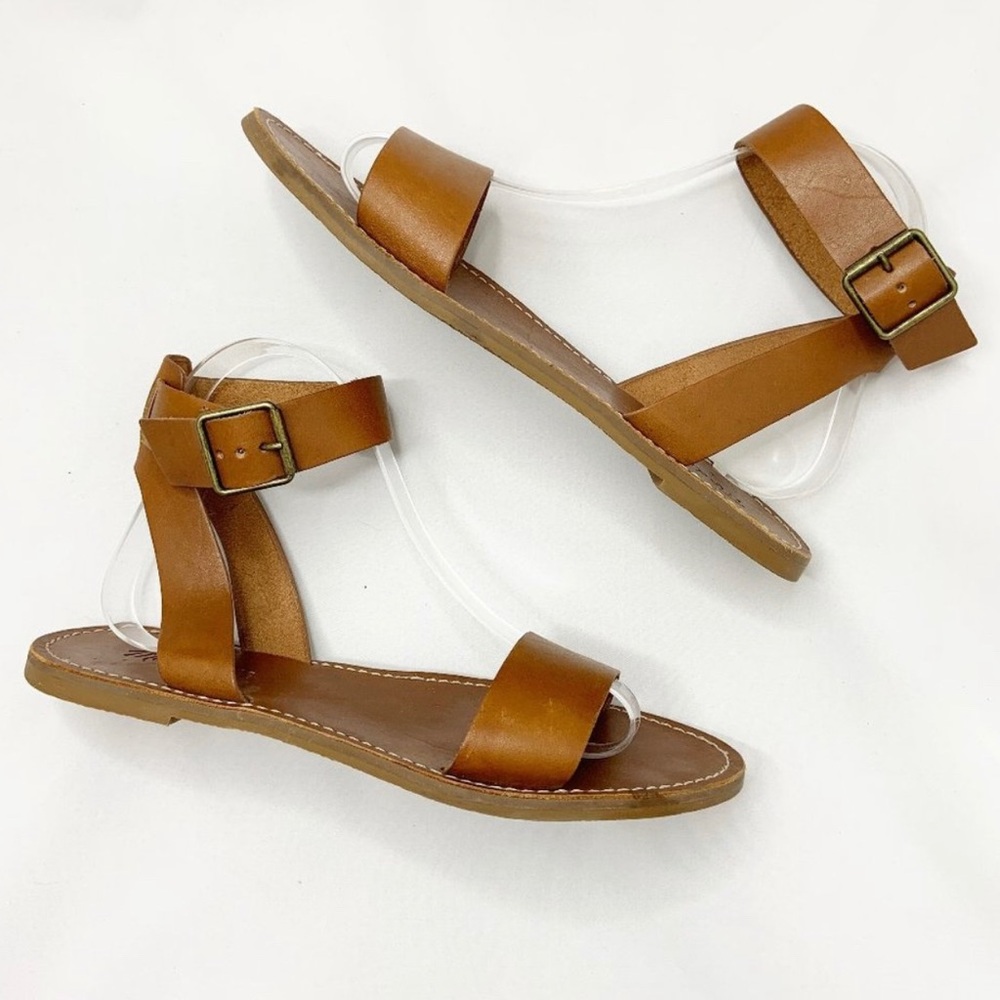 Madewell ankle strap genuine leather sandal